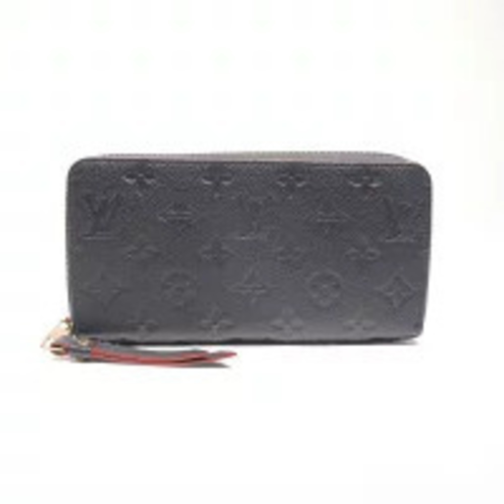 Louis Vuitton Monogram Empreinte Zippy Wallet Long Navy Blue